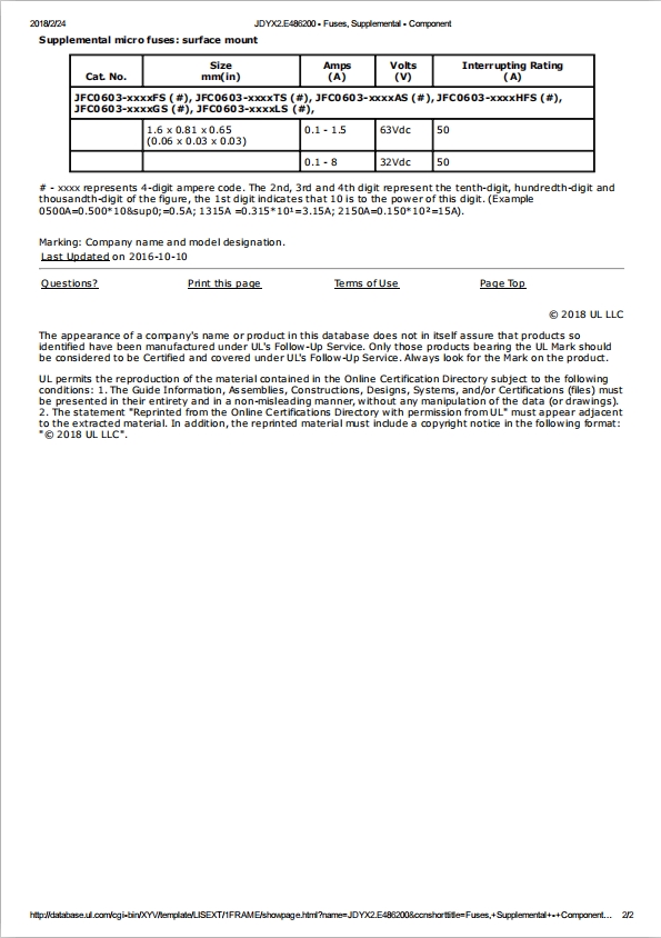 JDTFUSE 一次性保險(xiǎn)絲UL認(rèn)證