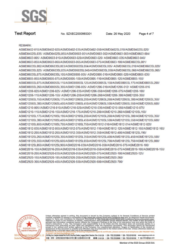 貼片保險(xiǎn)絲SGS