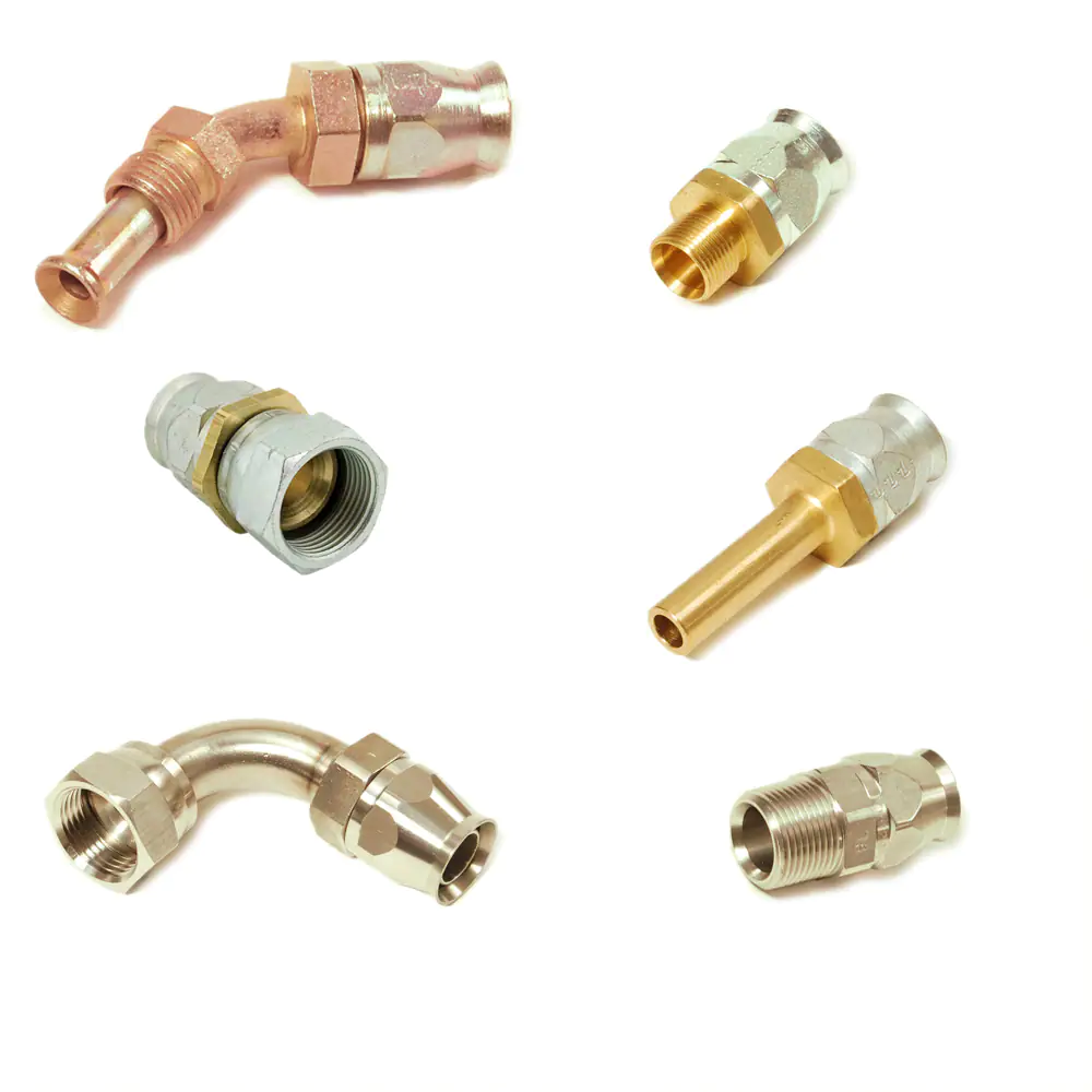 派克90系列，現(xiàn)場可拆式軟管接頭，用于PTFE 軟管連接